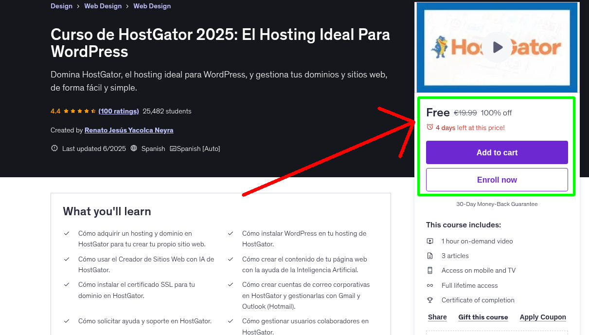 Curso de HostGator 2025: El Hosting Ideal Para WordPress