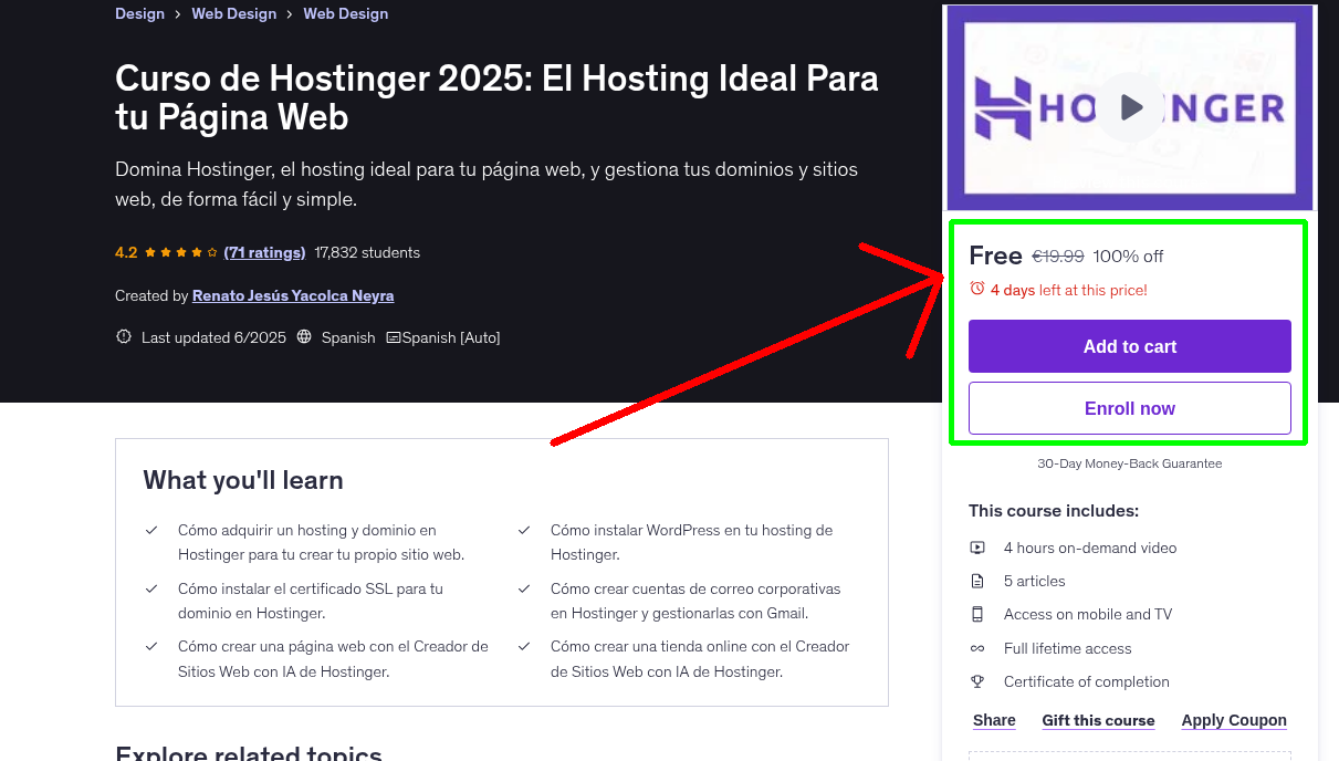 Curso de Hostinger 2025: El Hosting Ideal Para tu Página Web
