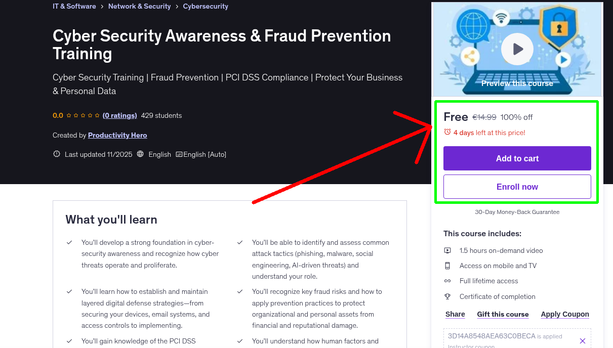 Cyber Security Awareness & Fraud Prevention Training