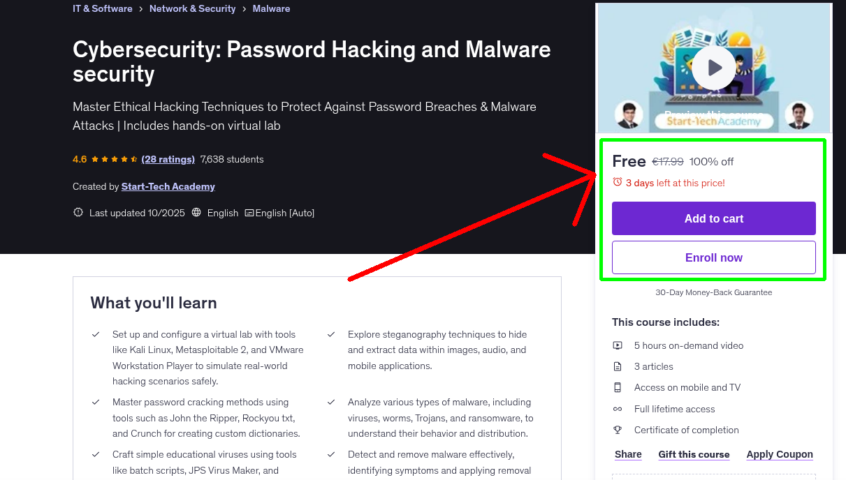 Cybersecurity: Password Hacking and Malware security