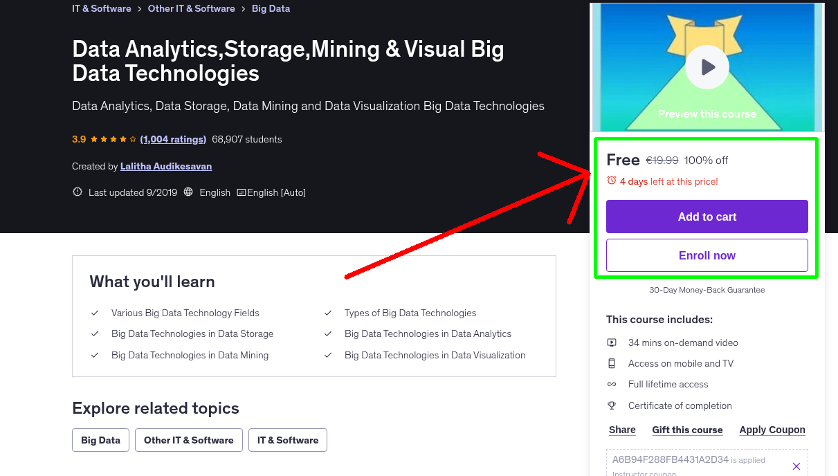 Data Analytics,Storage,Mining & Visual Big Data Technologies