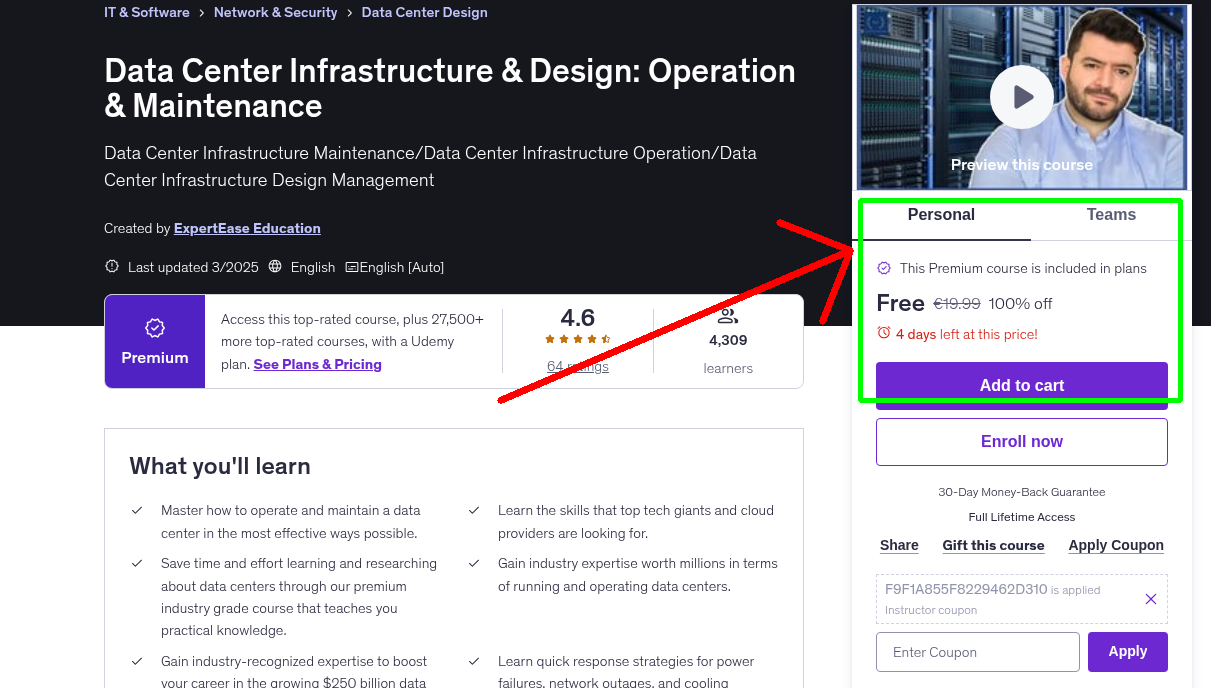 Data Center Infrastructure & Design: Operation & Maintenance