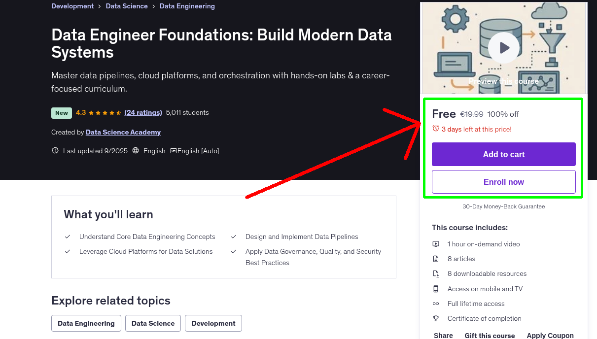 Data Engineer Foundations: Build Modern Data Systems