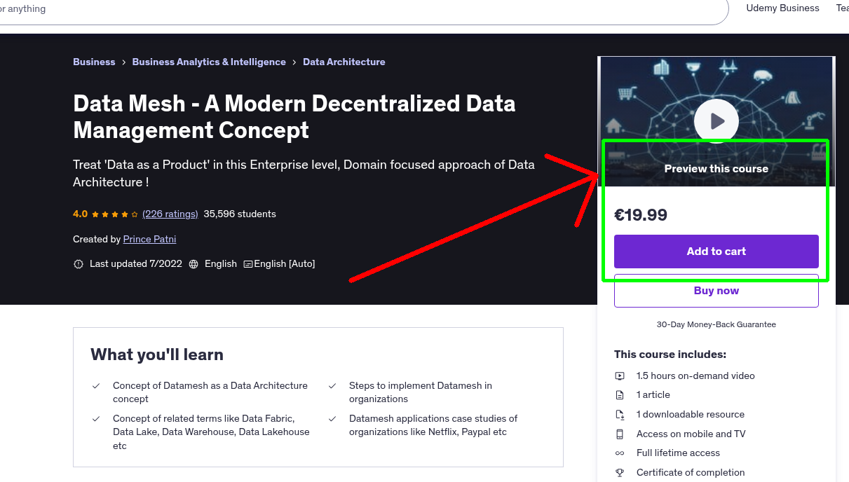 Data Mesh - A Modern Decentralized Data Management Concept