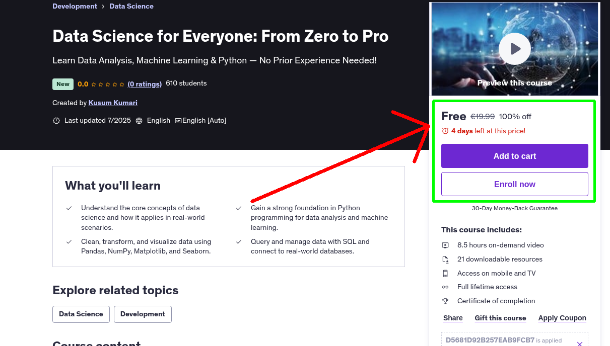 Data Science for Everyone: From Zero to Pro