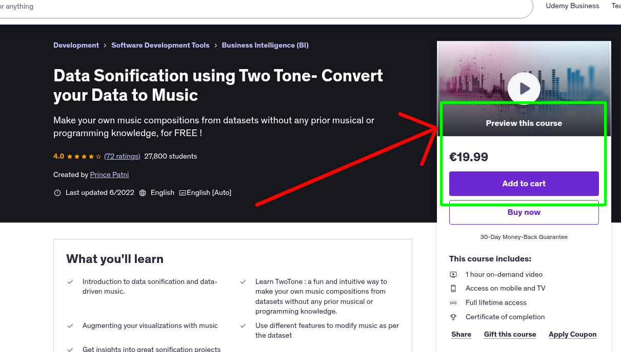 Data Sonification using Two Tone- Convert your Data to Music