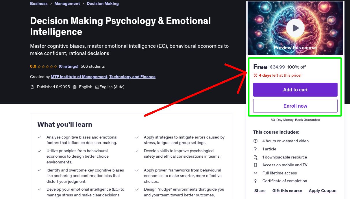 Decision Making Psychology & Emotional Intelligence