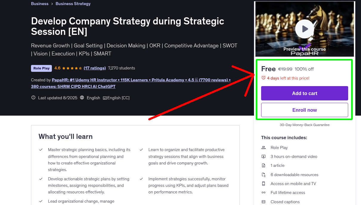 Develop Company Strategy during Strategic Session [EN]