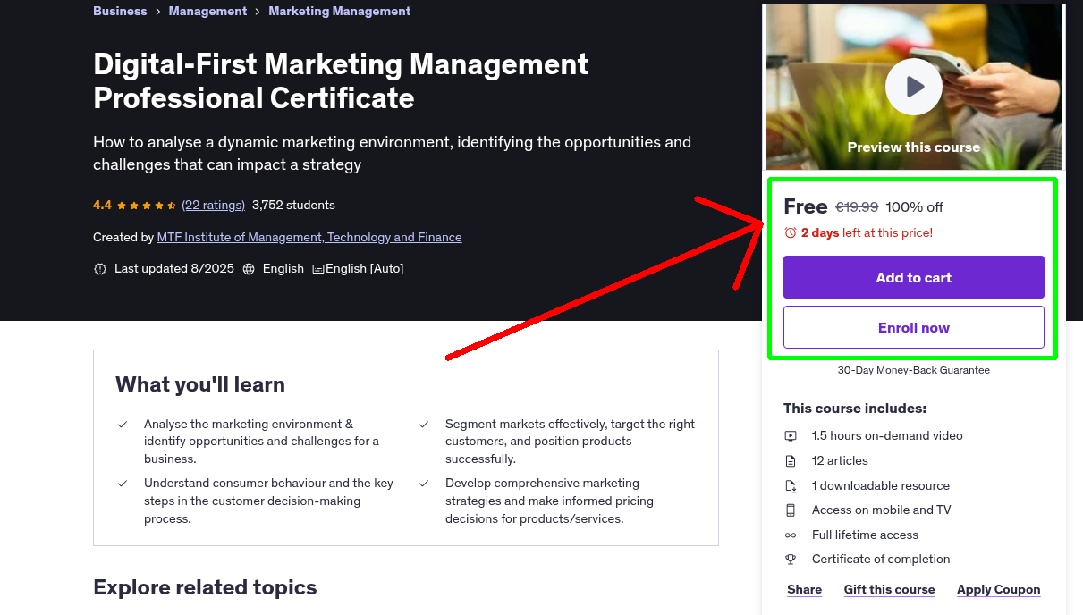 Digital-First Marketing Management Professional Certificate