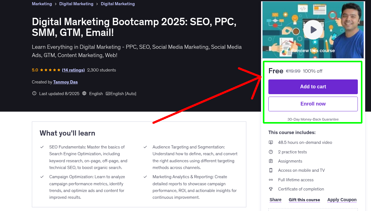 Digital Marketing Bootcamp 2025: SEO, PPC, SMM, GTM, Email!