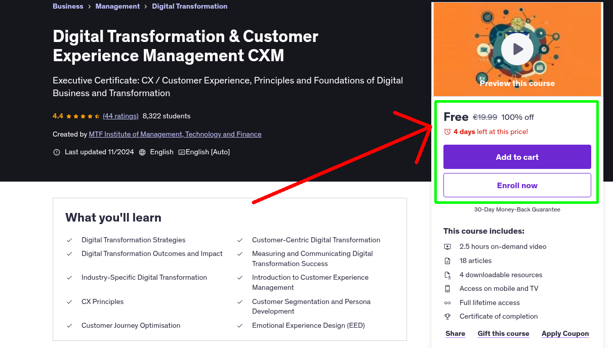 Digital Transformation & Customer Experience Management CXM
