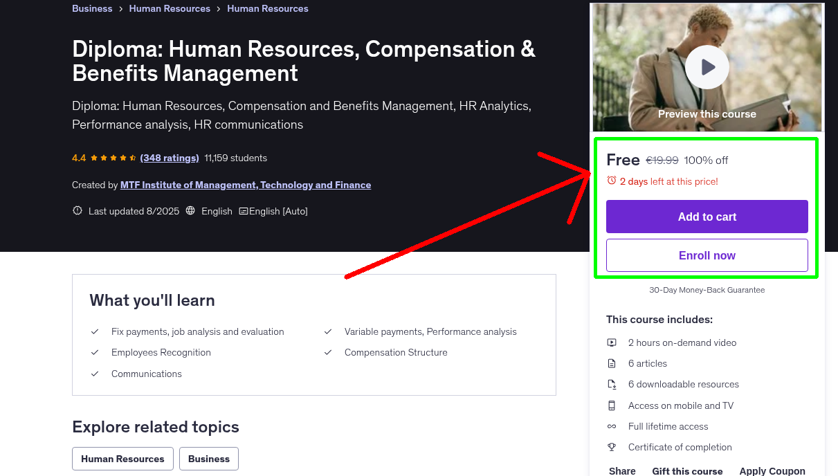 Diploma: Human Resources, Compensation & Benefits Management