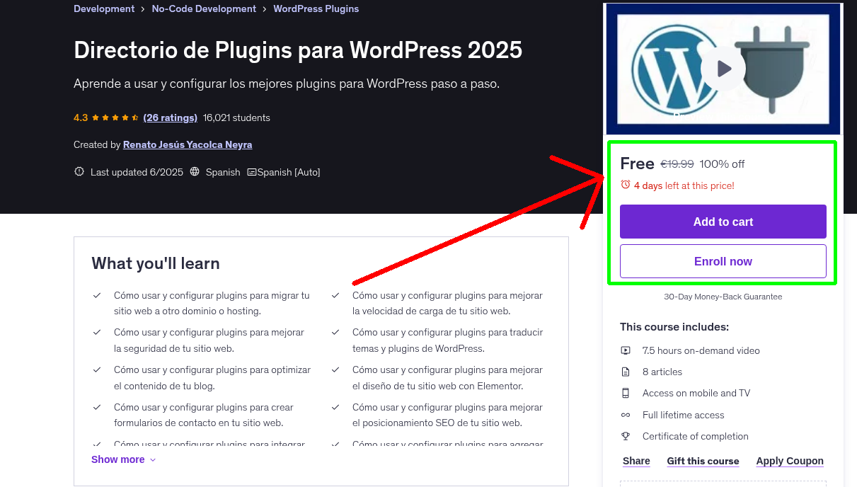 Directorio de Plugins para WordPress 2025