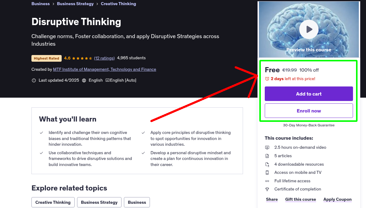 Disruptive Thinking