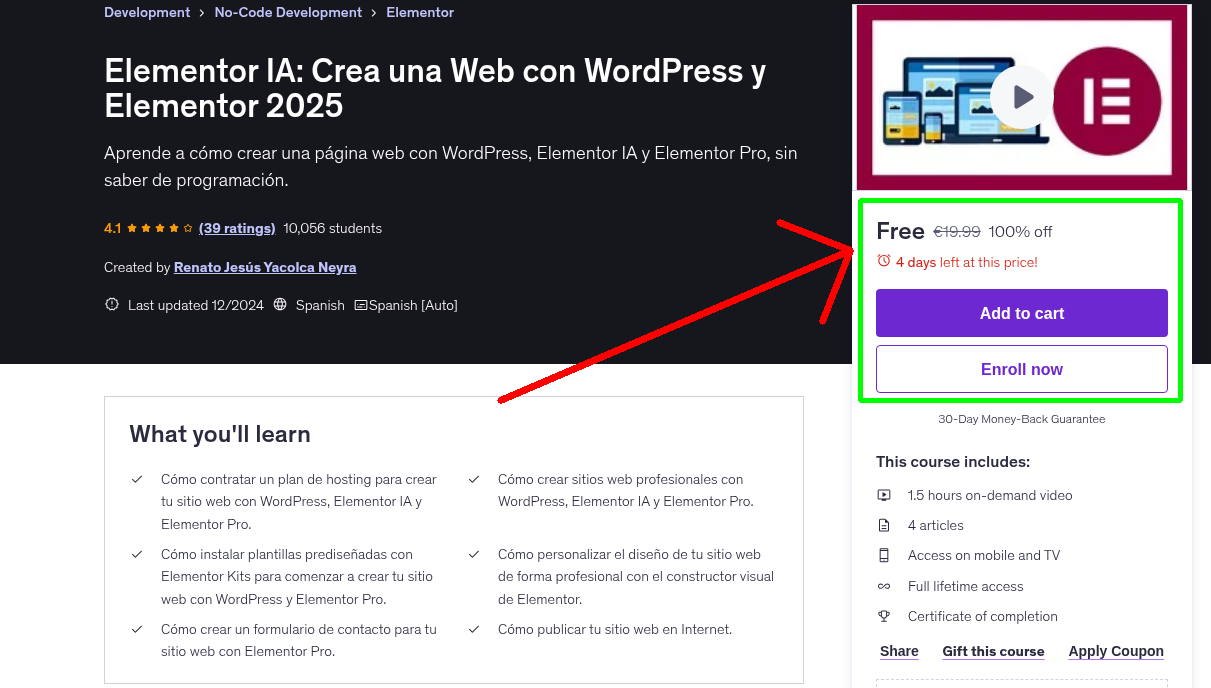 Elementor IA: Crea una Web con WordPress y Elementor 2025