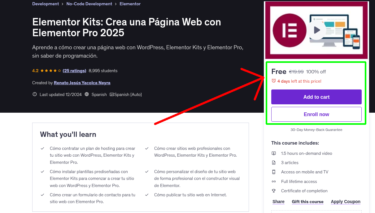 Elementor Kits: Crea una Página Web con Elementor Pro 2025