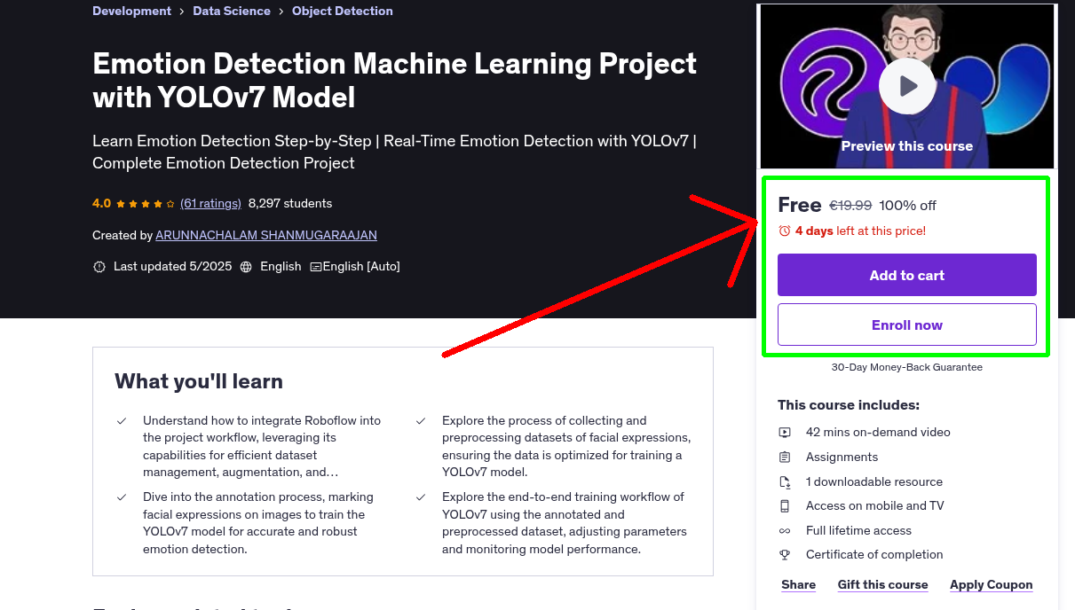 Emotion Detection Machine Learning Project with YOLOv7 Model