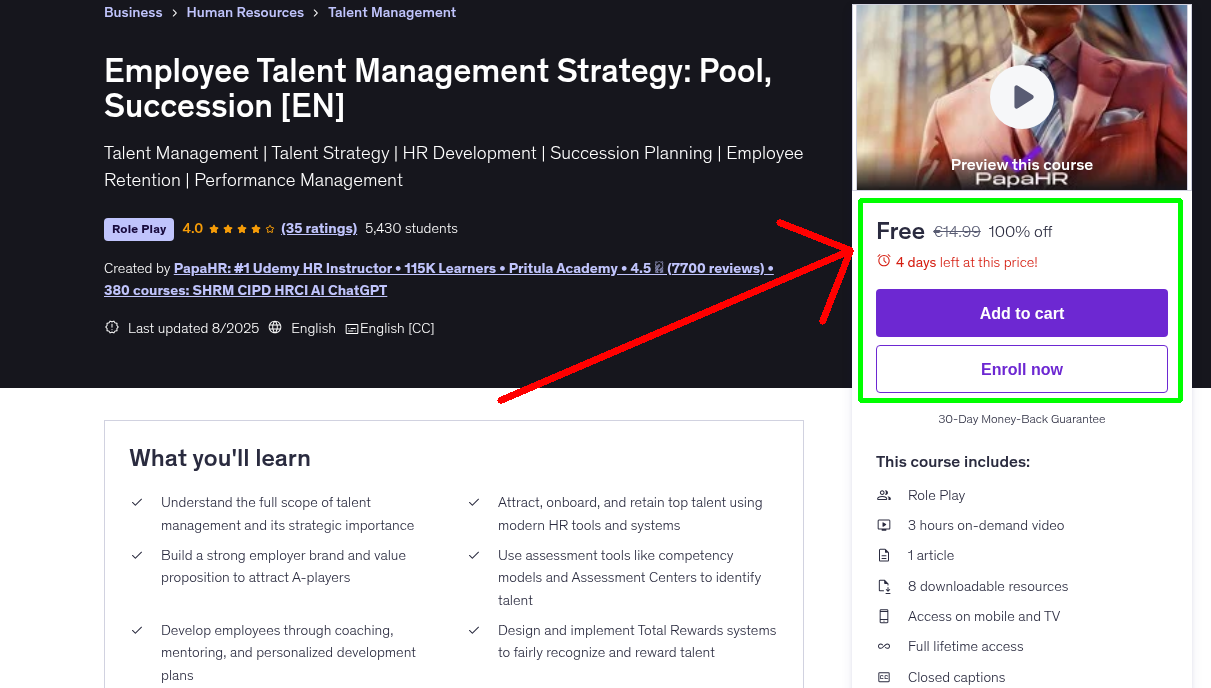Employee Talent Management Strategy: Pool, Succession [EN]