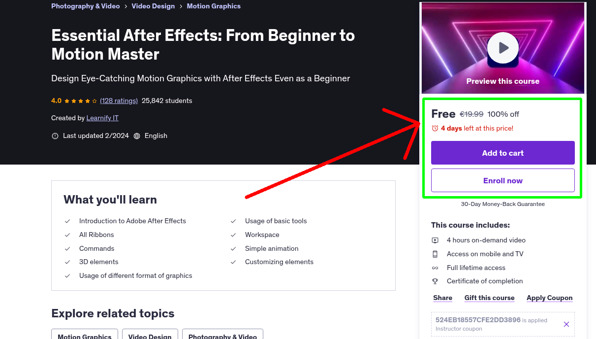 Essential After Effects: From Beginner to Motion Master