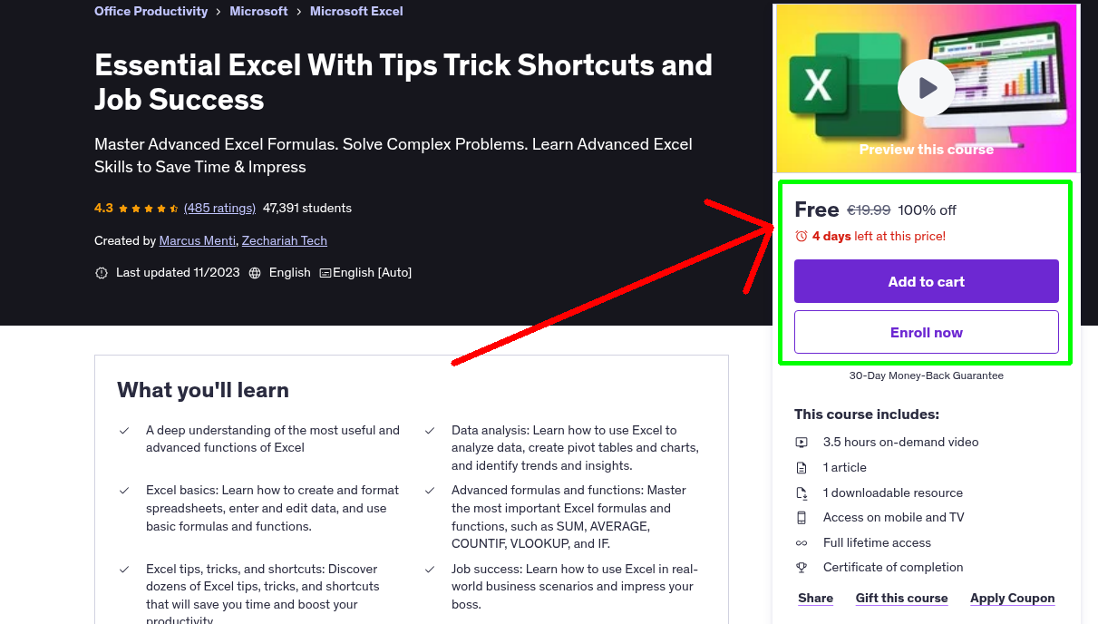 Essential Excel With Tips Trick Shortcuts and Job Success