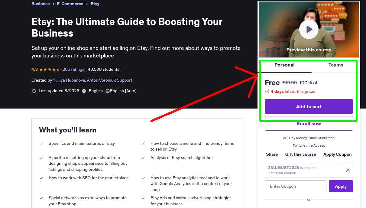 Etsy: The Ultimate Guide to Boosting Your Business