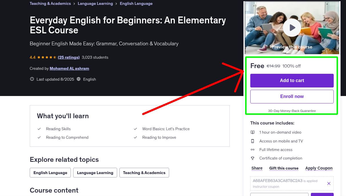 Everyday English for Beginners: An Elementary ESL Course
