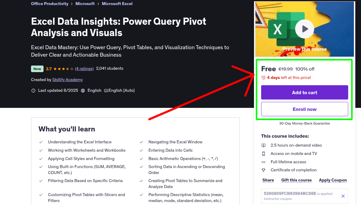 Excel Data Insights: Power Query Pivot Analysis and Visuals