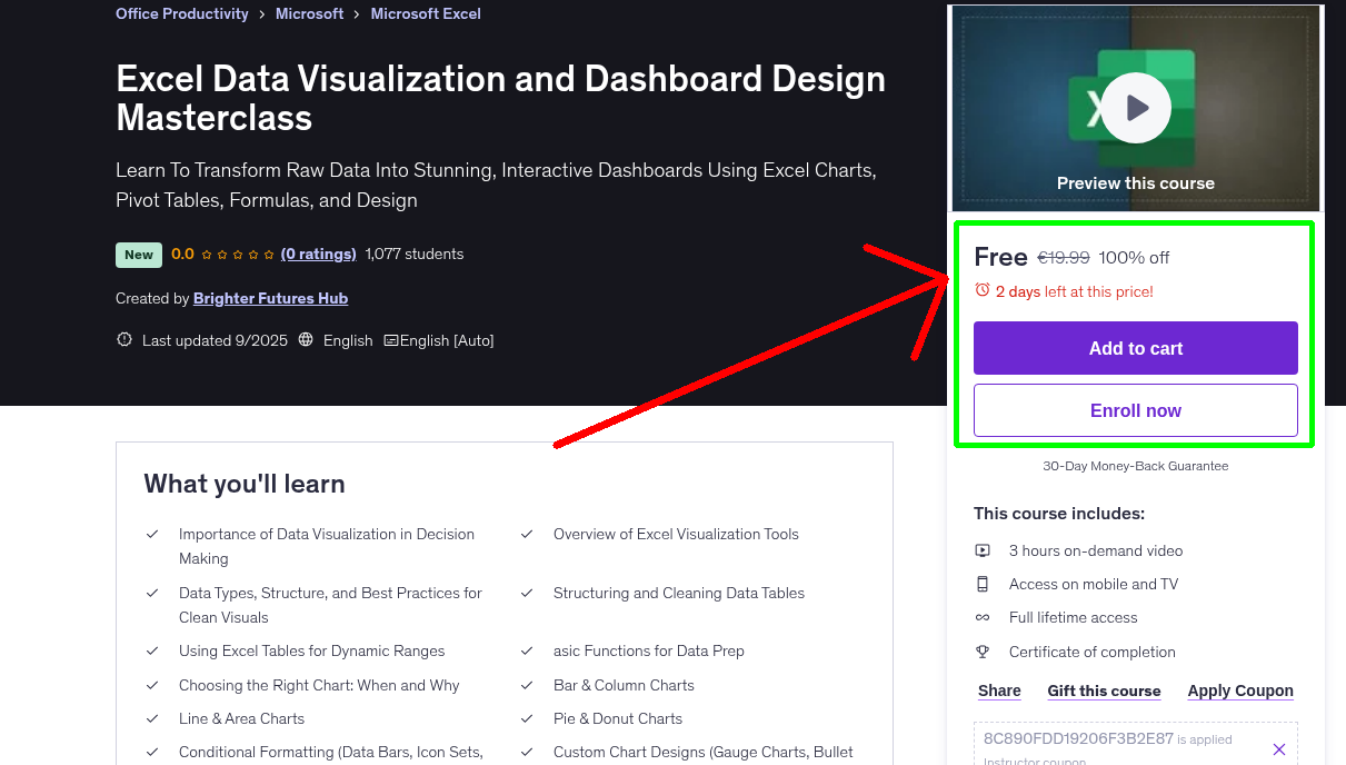 Excel Data Visualization and Dashboard Design Masterclass