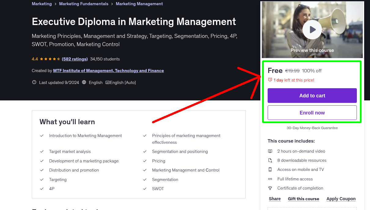 Executive Diploma in Marketing Management