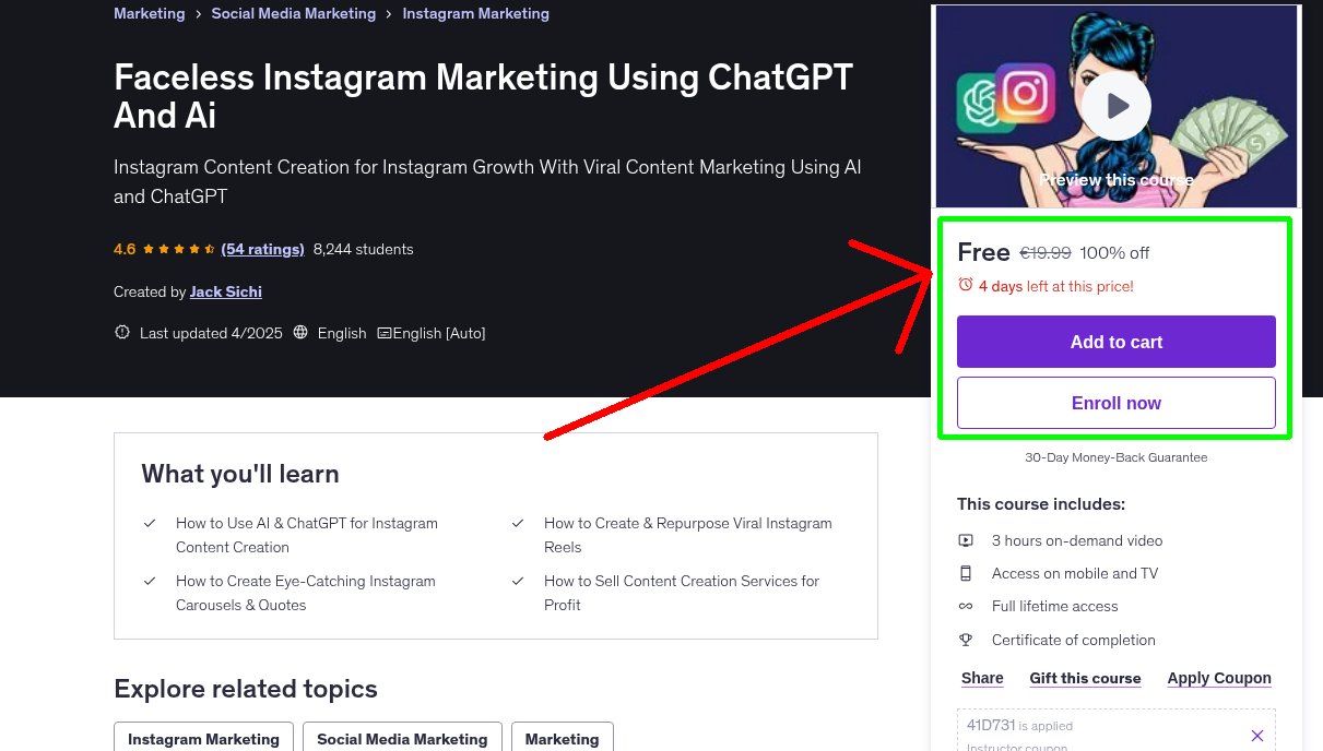 Faceless Instagram Marketing Using ChatGPT And Ai