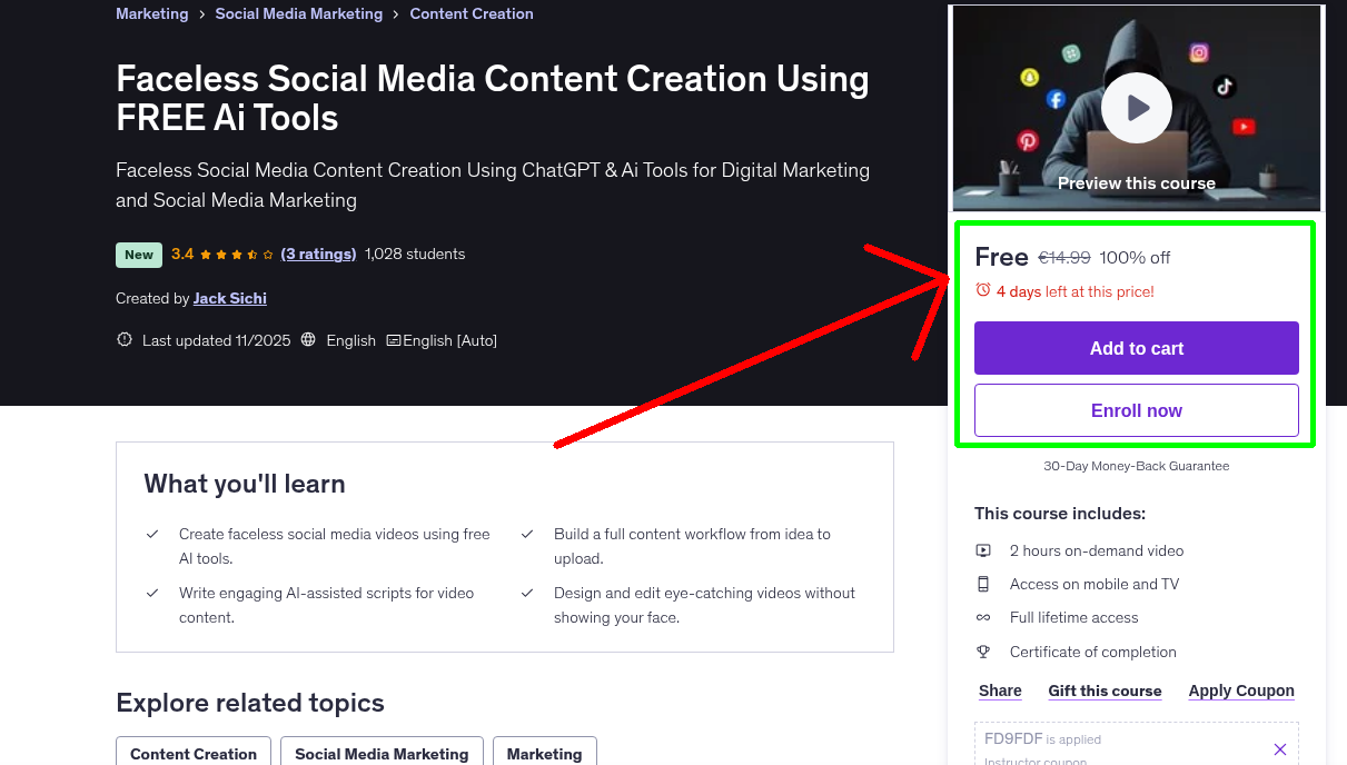 Faceless Social Media Content Creation Using FREE Ai Tools