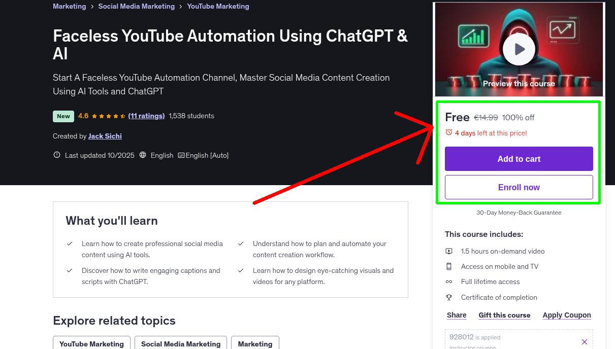 Faceless YouTube Automation Using ChatGPT & AI