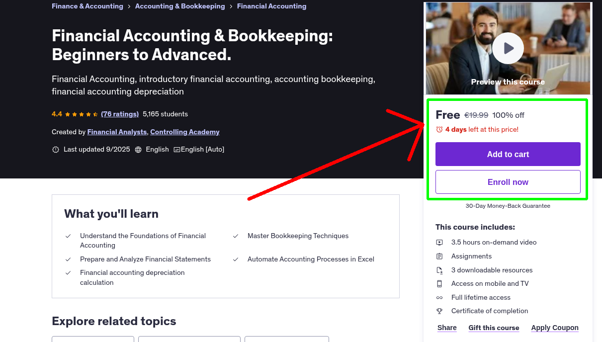 Financial Accounting & Bookkeeping: Beginners to Advanced.