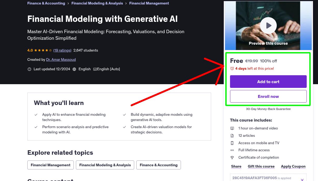 Financial Modeling with Generative AI