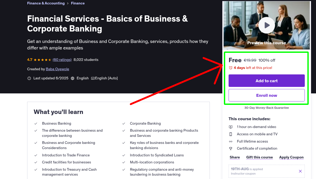 Financial Services - Basics of Business & Corporate Banking