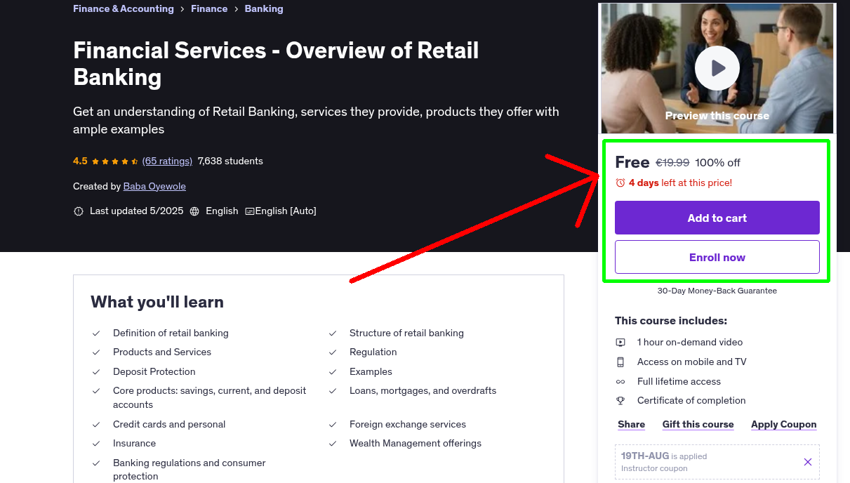 Financial Services - Overview of Retail Banking