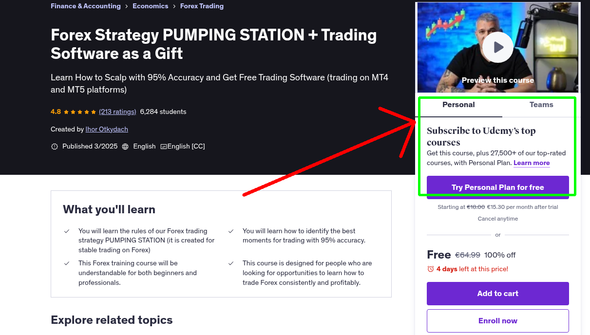 Forex Strategy PUMPING STATION + Trading Software as a Gift