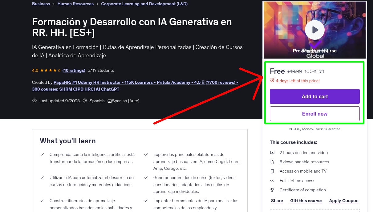 Formación y Desarrollo con IA Generativa en RR. HH. [ES+]