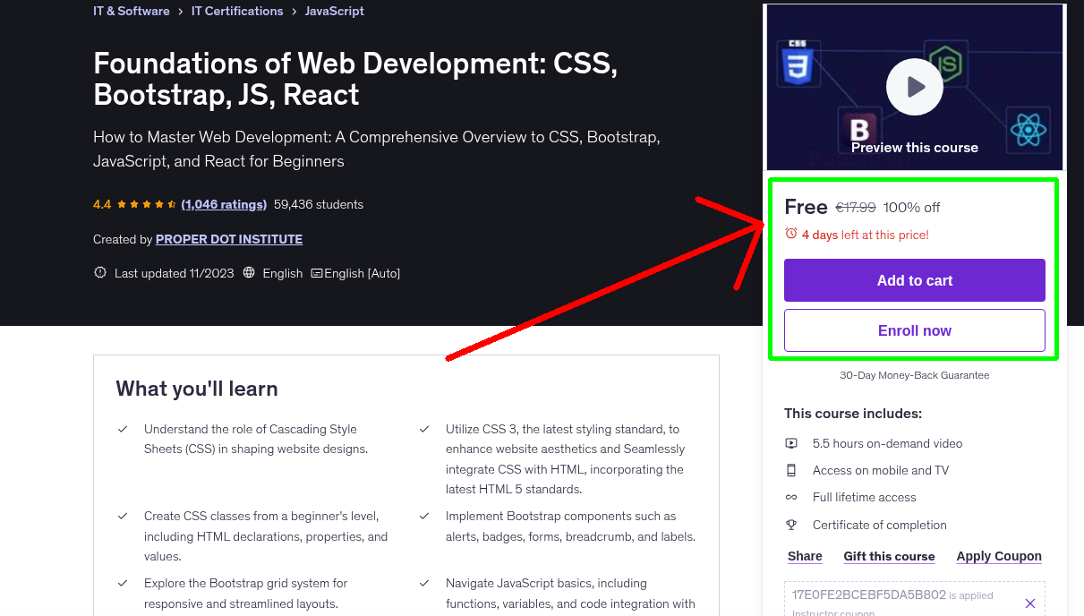 Foundations of Web Development: CSS, Bootstrap, JS, React