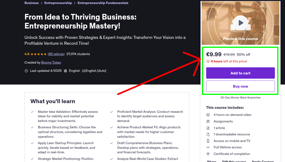 From Idea to Thriving Business: Entrepreneurship Mastery!