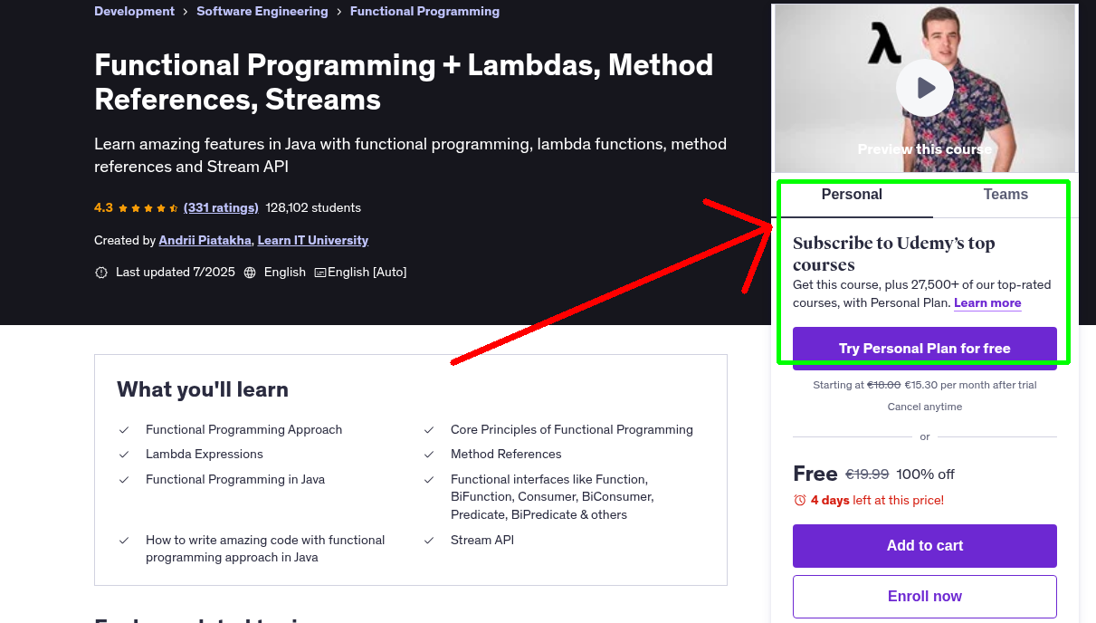 Functional Programming + Lambdas, Method References, Streams