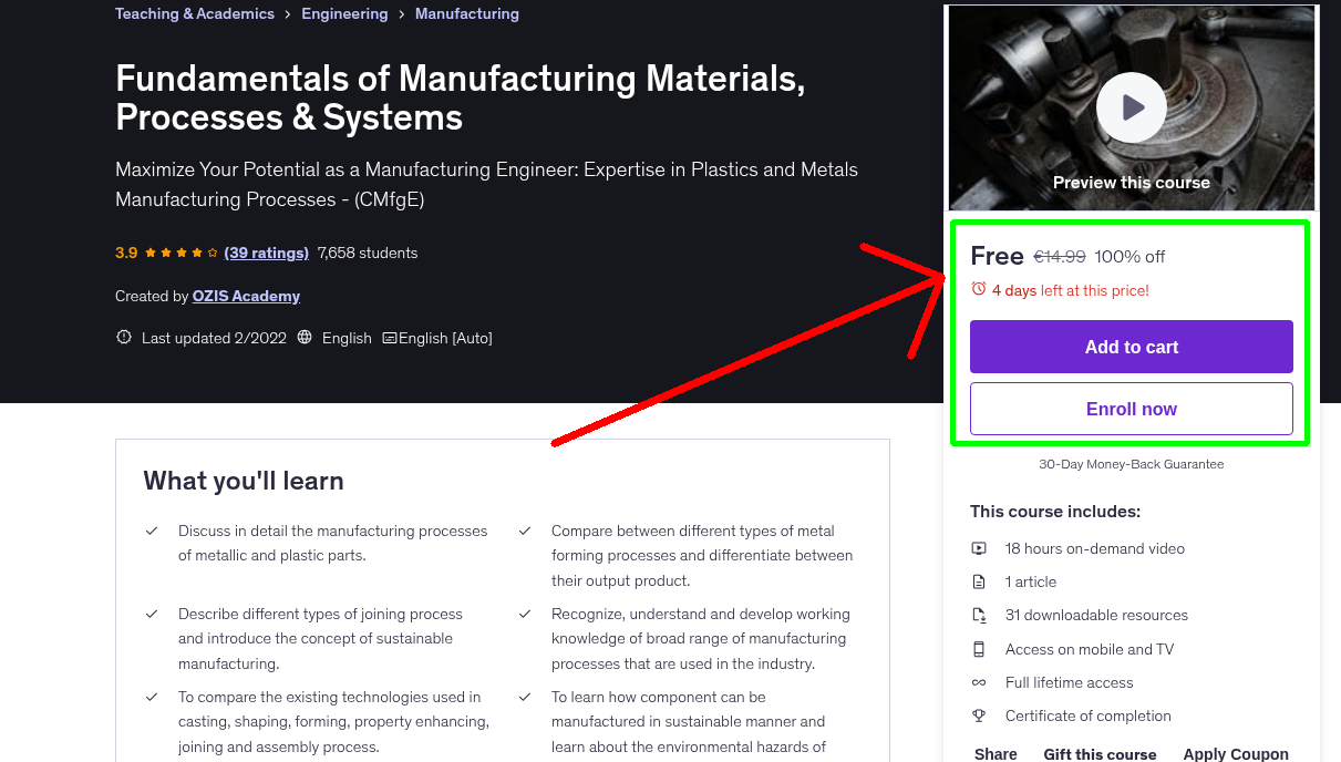 Fundamentals of Manufacturing Materials, Processes & Systems