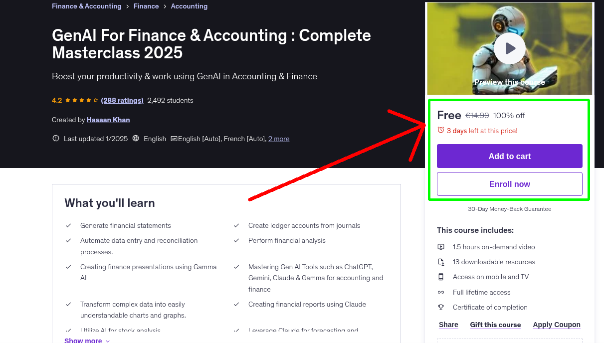 GenAI For Finance & Accounting : Complete Masterclass 2025
