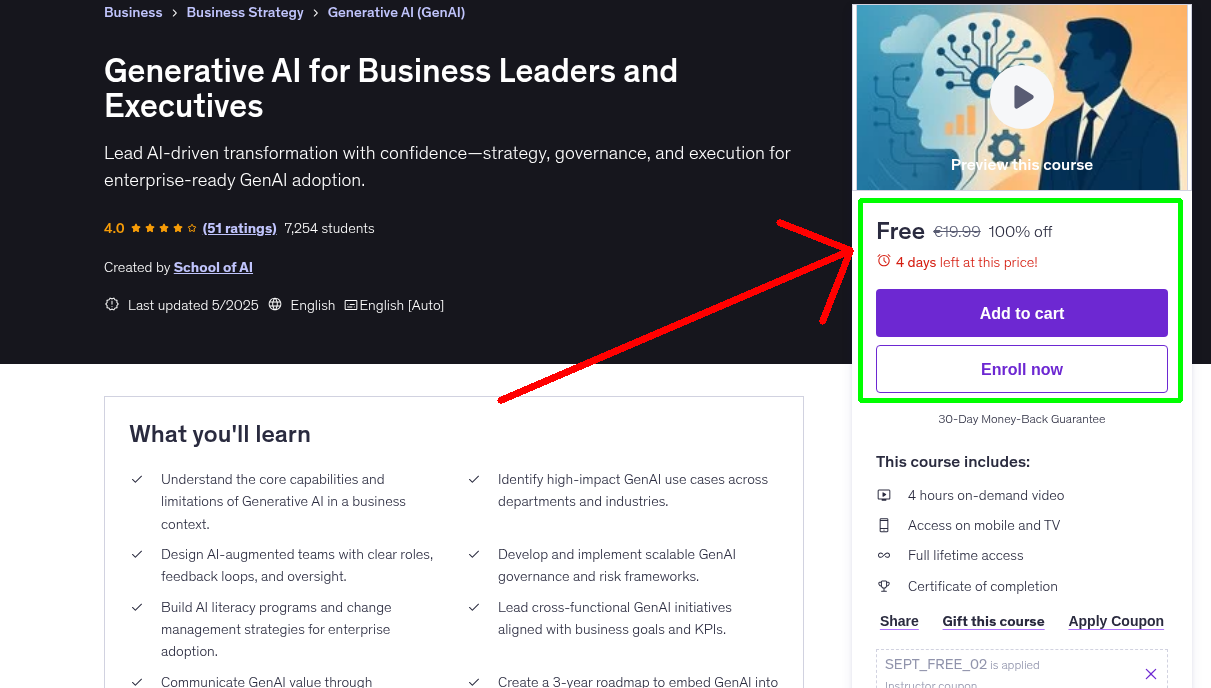 Generative AI for Business Leaders and Executives