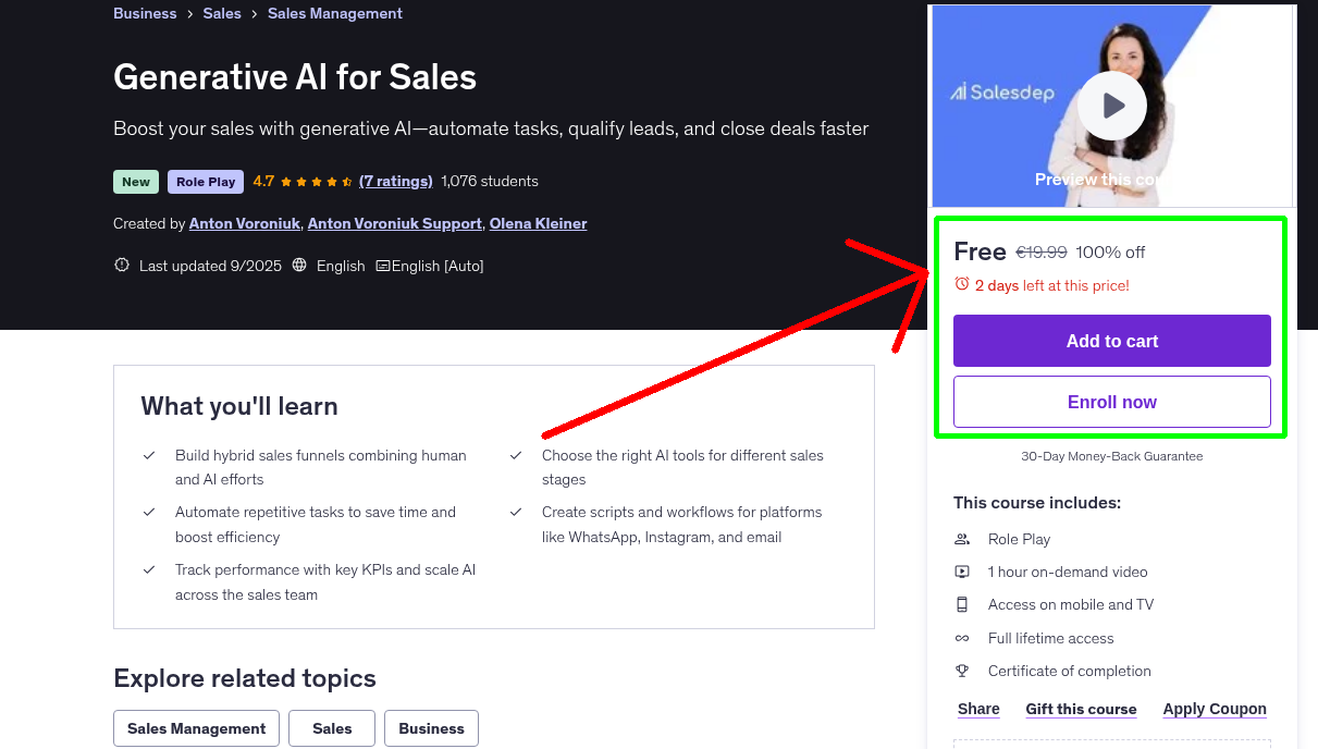 Generative AI for Sales