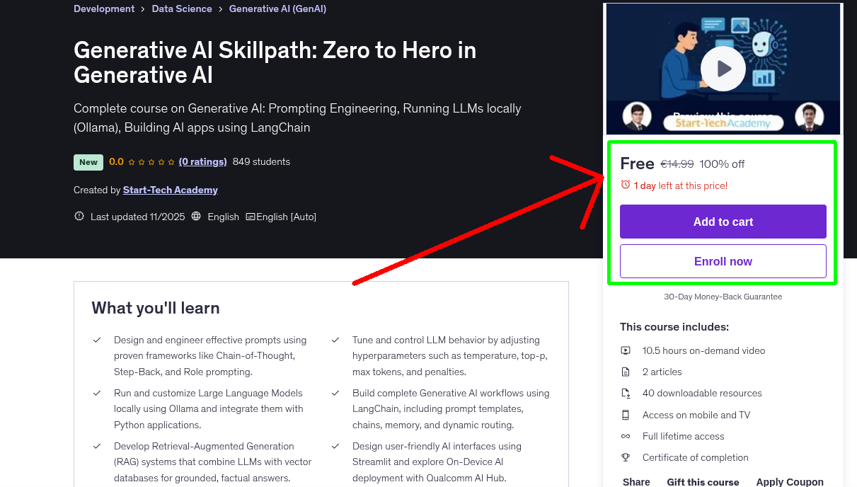 Generative AI Skillpath: Zero to Hero in Generative AI