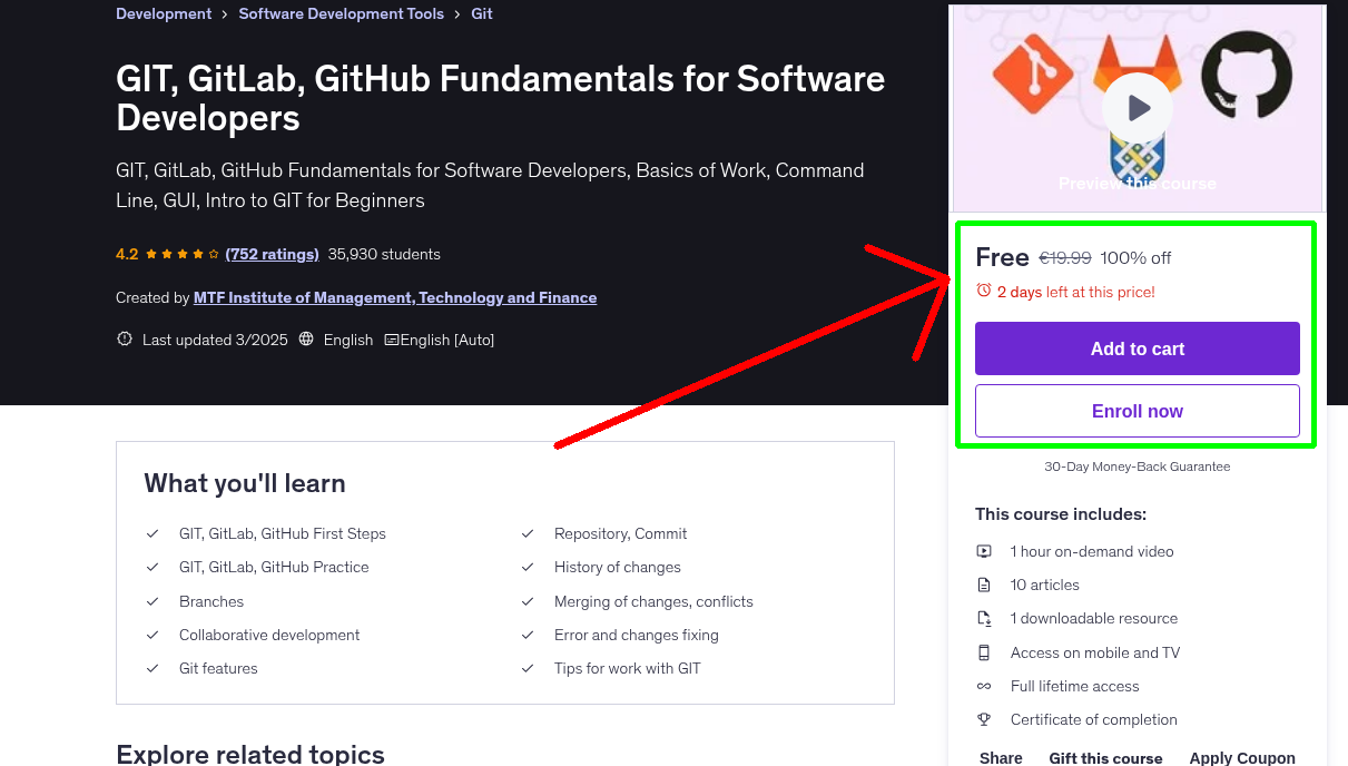 GIT, GitLab, GitHub Fundamentals for Software Developers