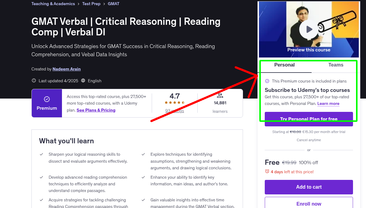 GMAT Verbal | Critical Reasoning | Reading Comp | Verbal DI