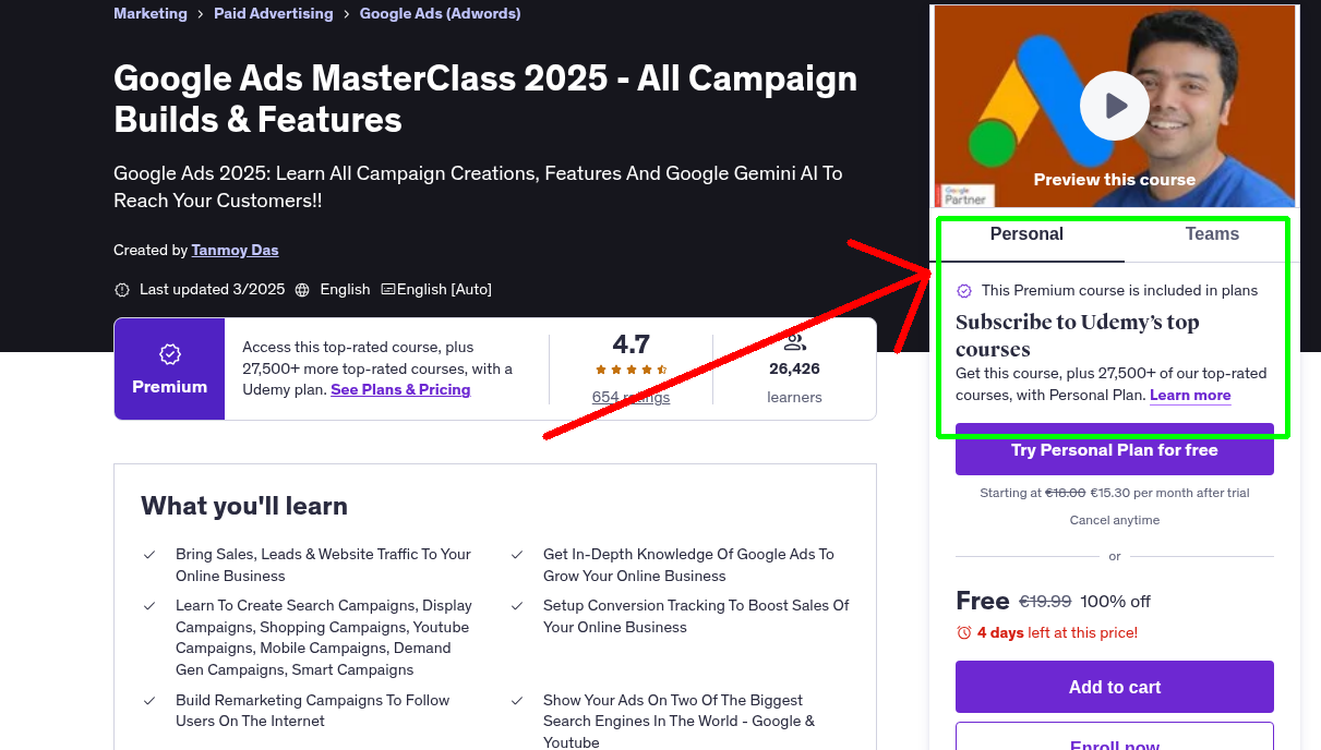 Google Ads MasterClass 2025 - All Campaign Builds & Features