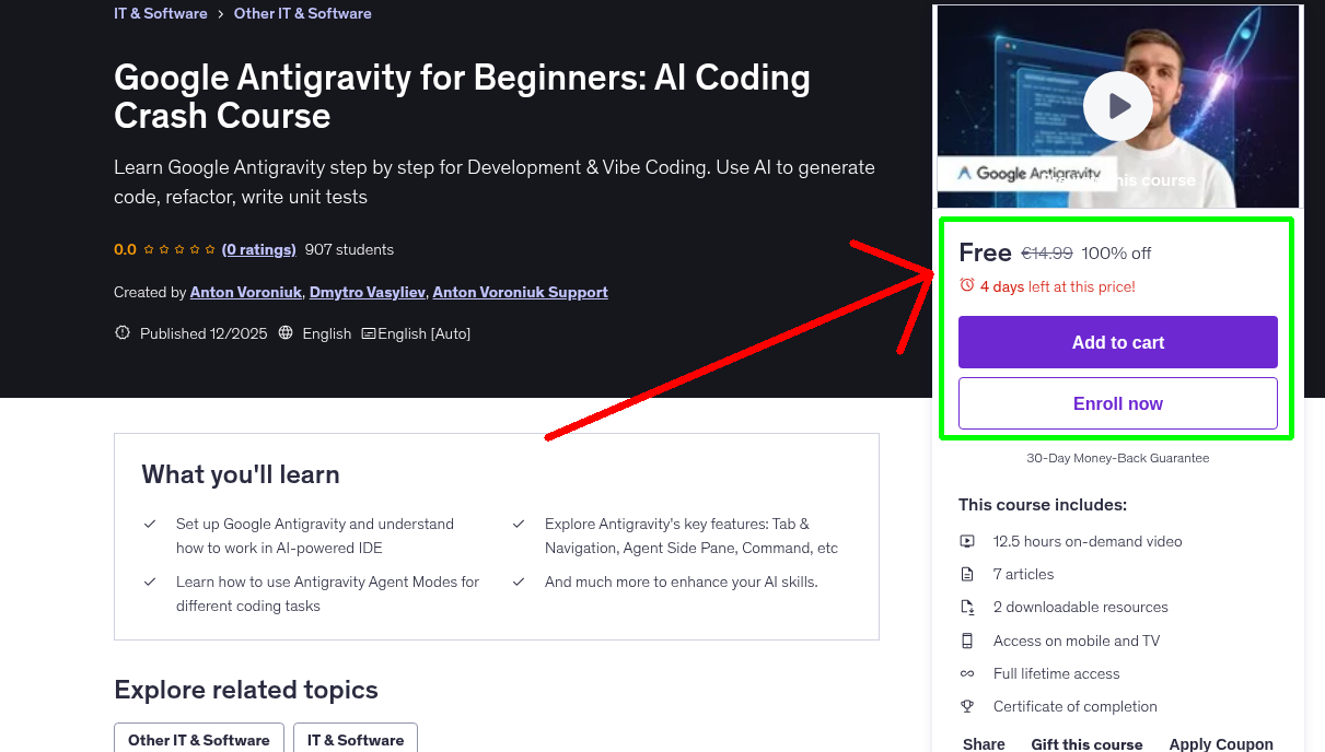 Google Antigravity for Beginners: AI Coding Crash Course